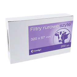 Filtr rurowy do mleka, 320 x 57 mm, 200 szt., Canagri-347541113