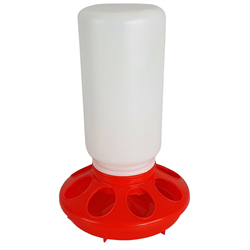 Karmidło dla drobiu, biało czerwone, zakręcane, 1 kg-347542848