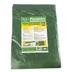 Plandeka 3x5 m, 180 g, zielona, PE, Canagri-347540527