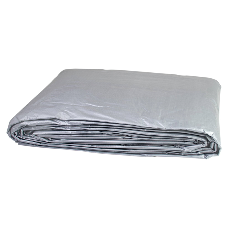 Plandeka 8x12 m, 120 g, srebrna, PE, Canagri-347920093