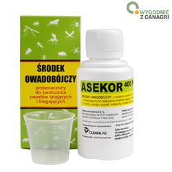 Środek owadobójczy na owady biegające i latające ASEKOR 400 Plus, koncentrat, 30 ml-347539168