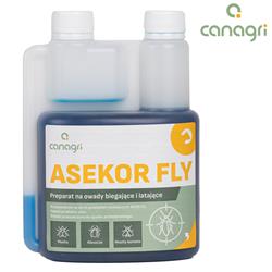 Preparat na owady latające i biegające ASEKOR FLY, niebieski, 1000 ml, Canagri-347756486