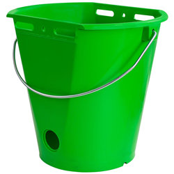 Wiadro do pojenia cieląt "Food Safe", ze skalą, 8 l, zielony, Kerbl-347769677
