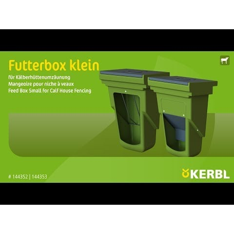Pojemnik na paszę treściwą, z pokrywką, oliwka, 13 l, Kerbl-347934297