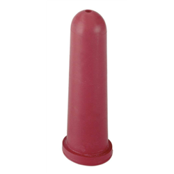 Smoczek gumowy do poideł automatycznych, 100 mm, z otworem, czerwony, Kerbl-347762015