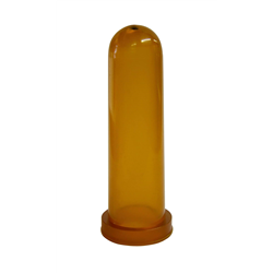 Smoczek kauczukowy do poideł automatycznych, 100 mm, miodowy, z otworem, Kerbl-347763426
