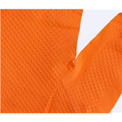 Rękawice nitrylowe Nitrile X-Grip 240 mm, rozmiar L, pomarańczowe, 50 szt., Kerbl-347765249