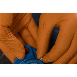 Rękawice nitrylowe Nitrile X-Grip 240 mm, rozmiar L, pomarańczowe, 50 szt., Kerbl-347765246