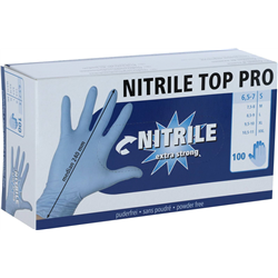 Rękawice nitrylowe Nitrile Top Pro, rozmiar L, niebieskie, 100 szt., Kerbl-347762565
