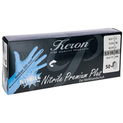 Rękawice nitrylowe Nitrile Premium Plus, rozmiar M, niebieske, 50 szt., Kerbl-347769627