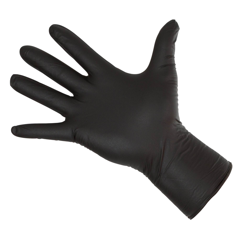 Rękawice Nitrile Long Black, rozmiar S, czarne, 50 szt., Kerbl-347551181