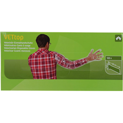 Rękawice VETtop, transparentne, 100 szt., Kerbl-347551149