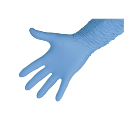 Rękawice Nitrile PROFI rozmiar XXL, 30 cm, niebieske, 50 szt., Kerbl-347548632