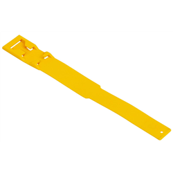 Opaska identyfikacyjna z tworzywa, 37 cm, żółta, Kerbl-347761993