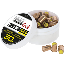 Naboje do aparatu ubojowego 9x17mm, 50szt., żółte, Kerbl-347920265