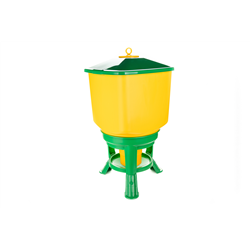 Karmidło automatyczne dla drobiu, duże, 40 l, zielono-żółte, Novital-347766097