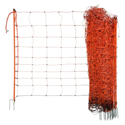 Siatka dla owiec OviNet, 50m, 108 cm, poj. szpic, pomarańczowa, Kerbl-347550291