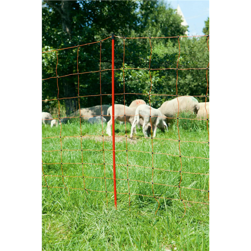 Siatka dla owiec OviNet, 50m, 108 cm, poj. szpic, pomarańczowa, Kerbl-347550293