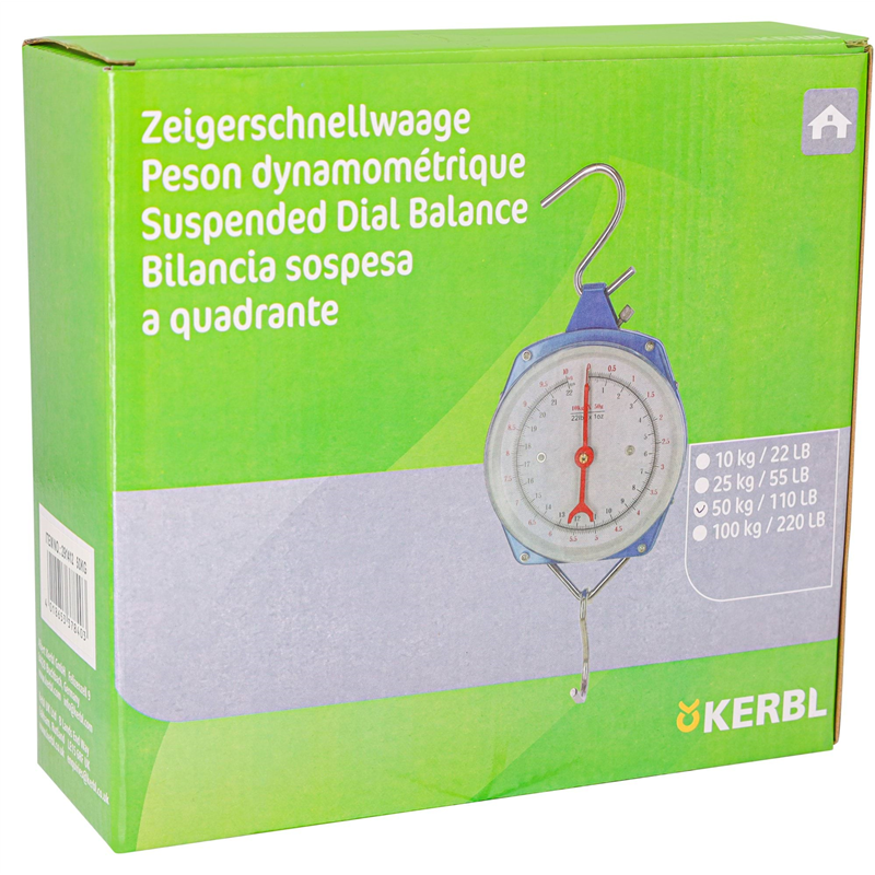 Waga zegarowa do paszy, max 50 kg, niebieska, Kerbl-347548267