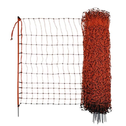 Siatka elektryczna dla drobiu, 50 m, 106 cm, poj. szpic, pomarańczowy, Kerbl-347550310