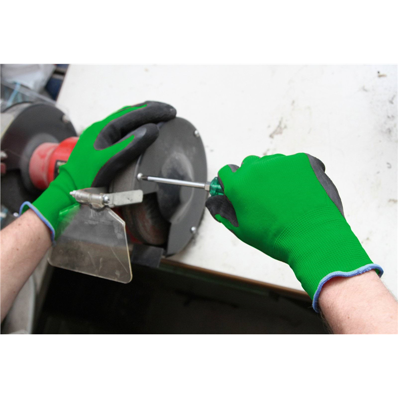 Rękawice SmoothGrip, z powłoką lateksową, zielone, rozmiar 8, Kerbl-347765142