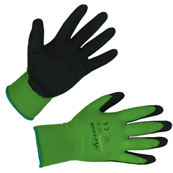 Rękawice SmoothGrip, z powłoką lateksową, zielone, rozmiar 9, Kerbl-347765225