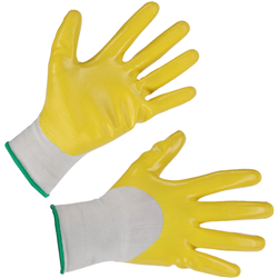 Rękawice z powłoką nitrylową Flexline, żółte, rozmiar 9, Kerbl-347762885