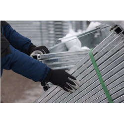 Rękawice zimowe recyklingowe Lite, szaro-czarne, rozmiar 9/L, Kerbl-347548512