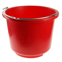 Wiadro z tworzywa sztucznego, 12 l, czerwone, Kerbl-347552227