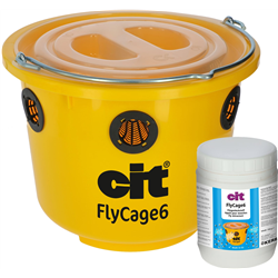 Pułapka na muchy FlyCage6 z pokrywą, 6 wkładów z atraktantem, 750 g, CIT-347914414