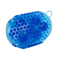 Magnetyczne zgrzebło do masażu konia, niebieski, Covalliero-347755287
