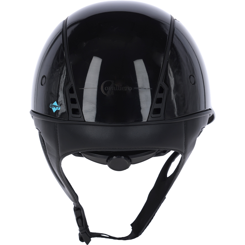 Kask jeździecki Eclipse Polo, lakierowany czarny, 58-61 cm, Covalliero-347766756