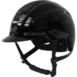 Kask jeździecki Elite, lakierowany czarny, 56-58 cm, Covalliero-347767308