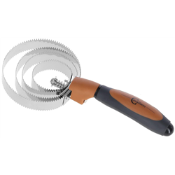 Zgrzebło spiralne 2K, brązowy/czarny, 26 cm, Covalliero-347553105