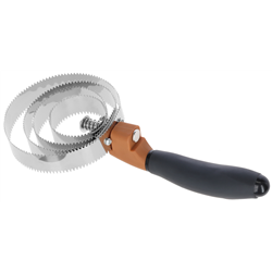 Zgrzebło spiralne 2K, brązowy/czarny, 26 cm, Covalliero-347766816