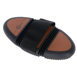 Zgrzebło Flex 2K, brązowy/czarny, 18,5 cm, Covalliero-347553487