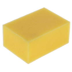 Gąbka do czyszczenia konia z wiskozy, żółty, 10 x 7,5 x 4 cm, Covalliero-347767422