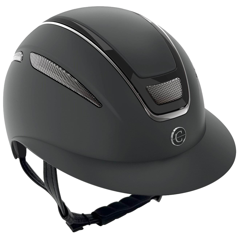 Kask jeździecki Elite Polo, czarny, 53-55 cm, Covalliero-347554691