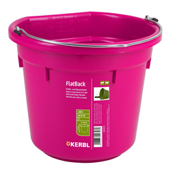 Wiadro FlatBack, 20 l, różowy, Kerbl-347553012