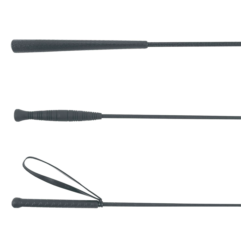 Bat do lonżowania, czarny, 180 cm, Covalliero-347541142
