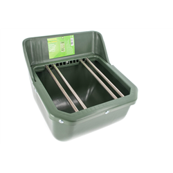 Karmidło dla źrebiąt z prętami, oliwkowy, 9 l, Kerbl-347551593