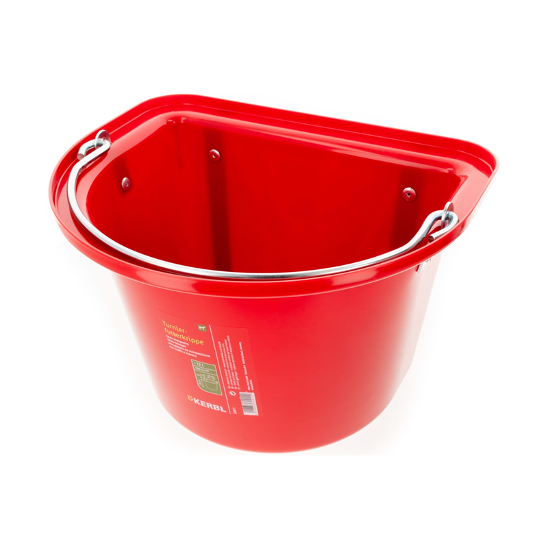 Żłób na paszę z zawiesiem i pałąkiem, 12 l, czerwony, Kerbl-347552176