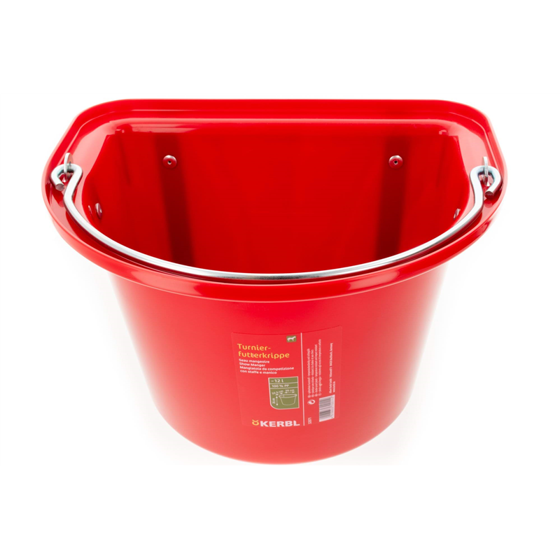 Żłób na paszę z zawiesiem i pałąkiem, 12 l, czerwony, Kerbl-347552177
