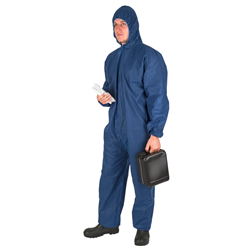 Kombinezon ochronny Basic, niebieski, roz XXL, z kapturem, Kerbl-347547639
