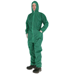 Kombinezon ochronny Basic, zielony, roz. XXL, z kapturem, Kerbl-347761298