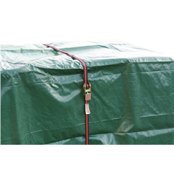 Pas transportowy jednoczęściowy z napinaczem, 5m x 25mm, 245 kg, 0,5  kN, czarny-czerwony, Kerbl Works-347547709