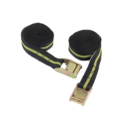 Pas spinający z klamrą, 2,5m x 25mm, 250 kg, czarny-żółty, 2 szt., Kerbl Works-347761333