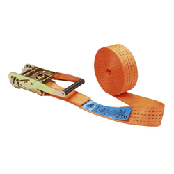 Pas transportowy jednoczęściowy z napinaczem, 6m x 50mm, 4000 kg, 2,8 kN, pomarańczowy, Kerbl Works-347547784