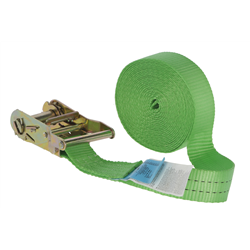 Pas transportowy jednoczęściowy z napinaczem, 5m x 25mm, 1500 kg, 1,5 kN, zielony, Kerbl Works-347761503