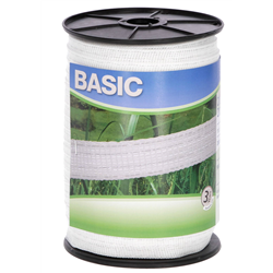 Taśma ogrodzeniowa BASIC, 200m x 20mm, biała, Kerbl-347551923